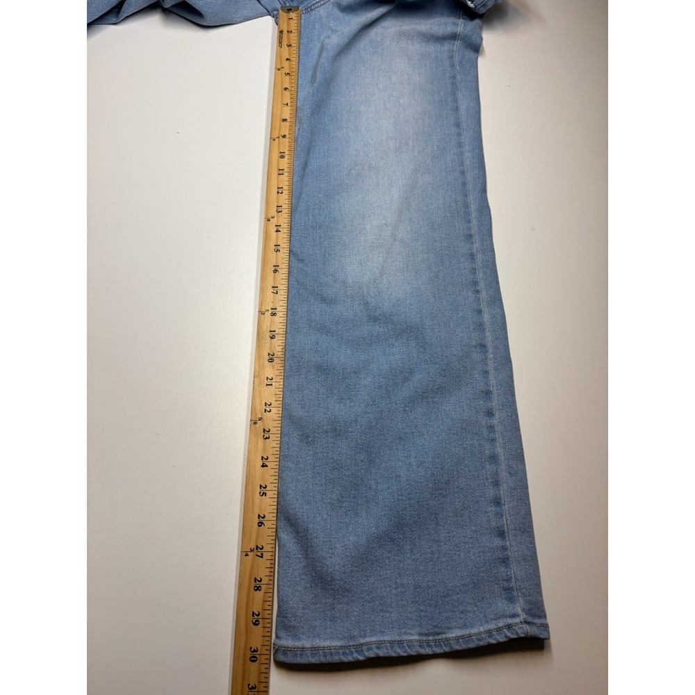 Old Navy Wow Wide Leg Jeans High Rise Size 4 Light Wash Boho Baggy Y2K 27x30 - Picture 5 of 6